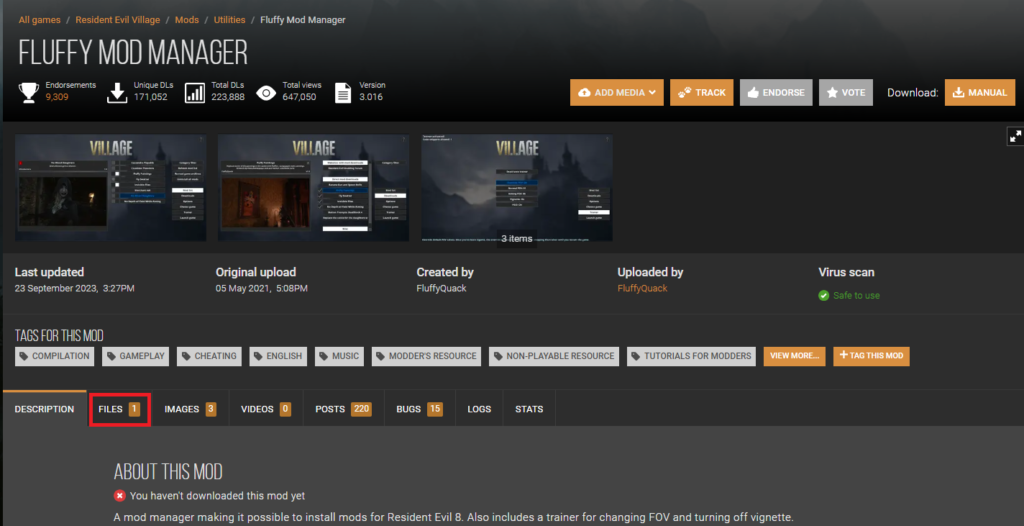 1 25 FLUFFY MOD MANAGER visual data 8